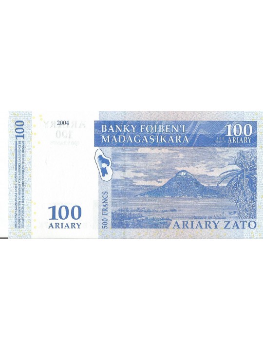 Мадагаскар 100 ариари (500 франков) 2004 г.Острова Нуси-бе