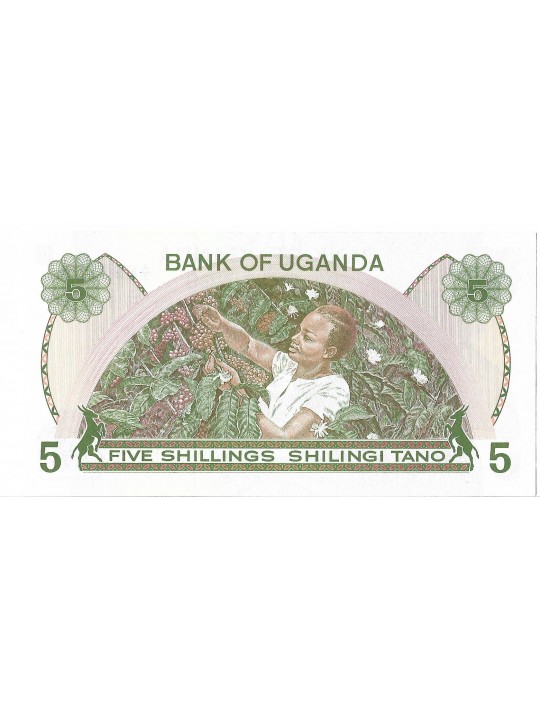 Уганда 5 шиллингов 1982 год