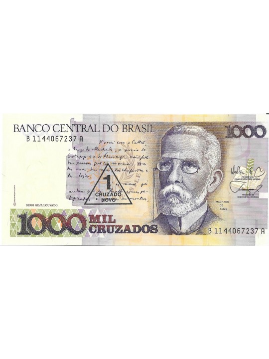 Бразилия 1000 крузадо 1989 год