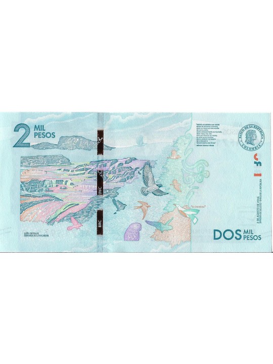 Колумбия 2000 песо 2015 год