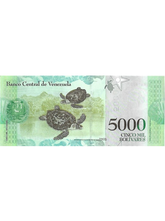Венесуэла - 5000 Боливар 2017 год