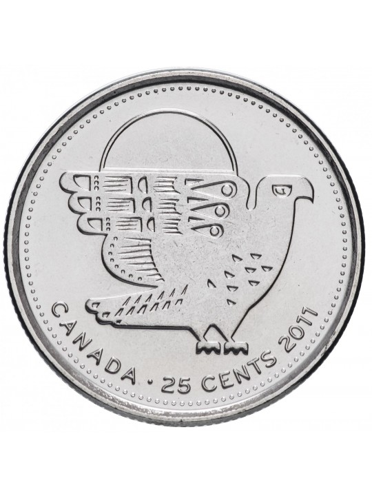Канада 25 центов 2011 Сапсан