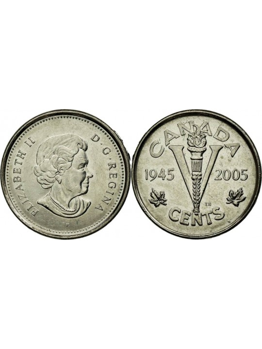 Канада 5 центов 2005 60 лет победы