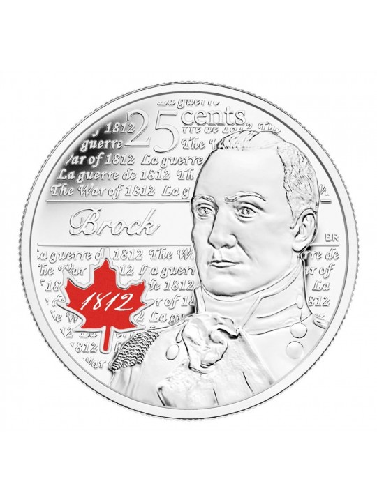 Канада 25 центов 2012 Исаак Брок