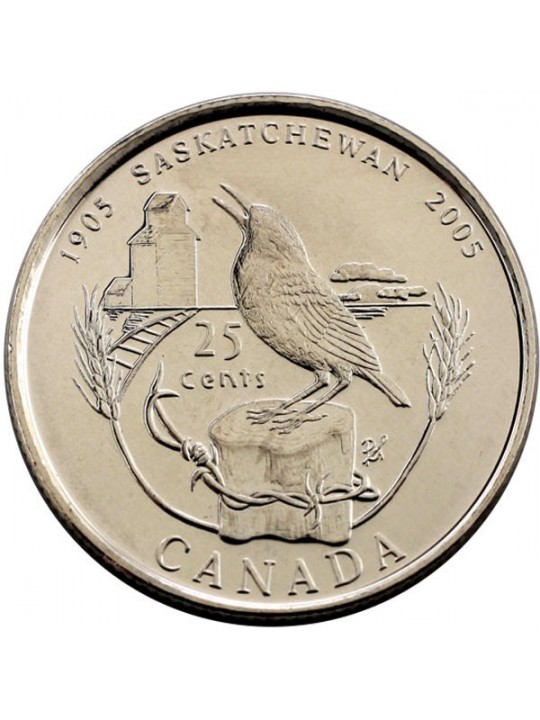Канада 25 центов 2005 100 лет провинции Саскачеван