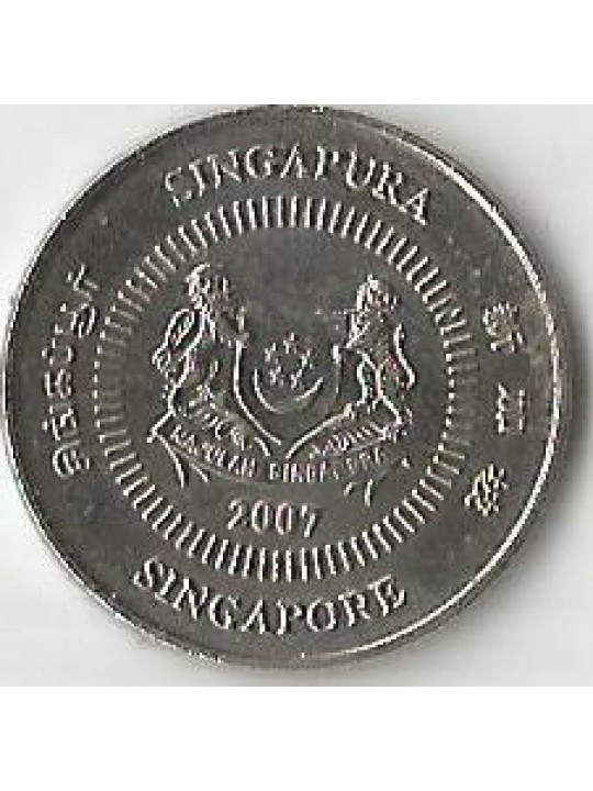 10 центов 2007 год Сингапур