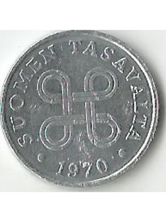 1 пенни 1970 год Финляндия