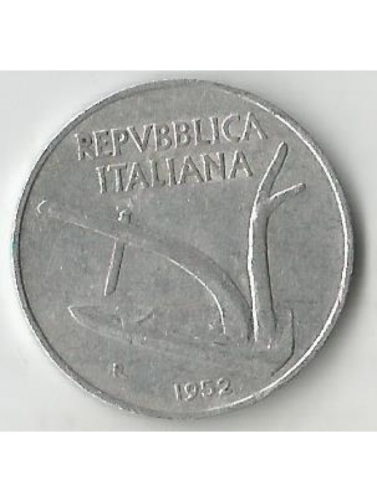 10 лир 1952 год - Италия