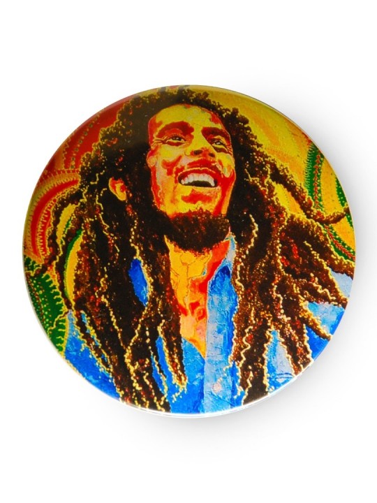 значок Bob Marley. 56 мм 1 вариант купить недорого